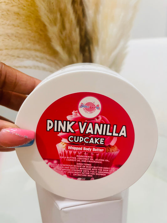 Pink Vanilla Cupcake Whipped Body Butter