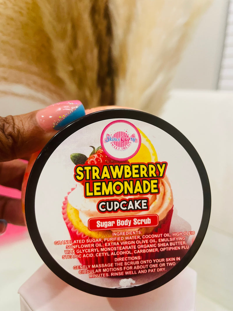 Strawberry Lemonade Cupcake Sugar Body Scrub