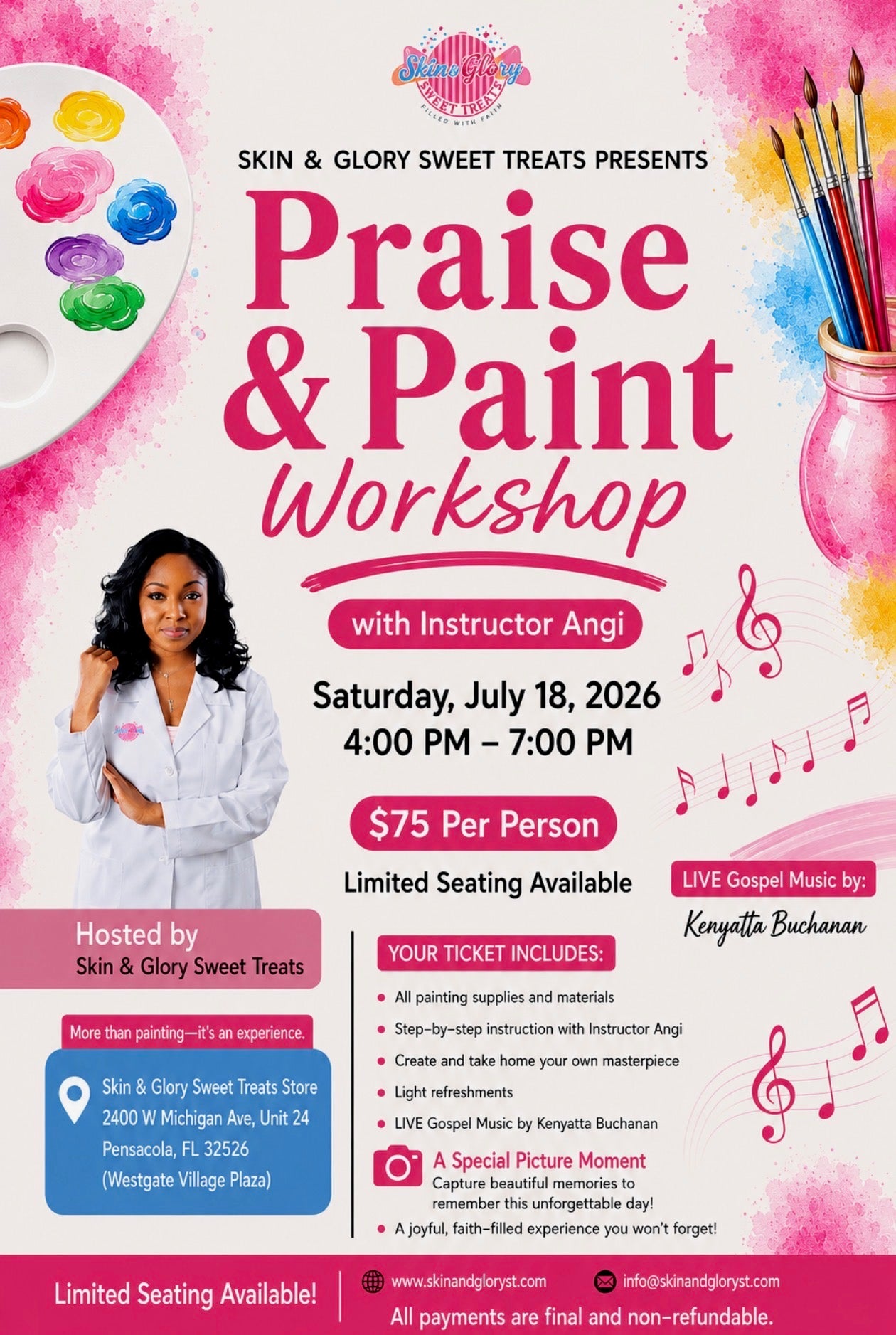 Praise & Paint Workshop🎨